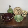 Image 1 : 5pc Decorative Bowls and Containers - Marble Print Bowl 9" Round