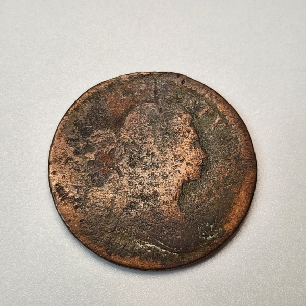 Coronet Head Large Cent One Cent United States Coin - Date Obscured