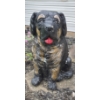 Image 1 : Louisville Home Pickup - Yard Decor 28" Painted Concrete Canine Statue - In Very Good Cond  See Pics