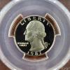 Image 2 : PCGS PR69DCAM Graded Type 1 United States 1981-S Washington Quarter
