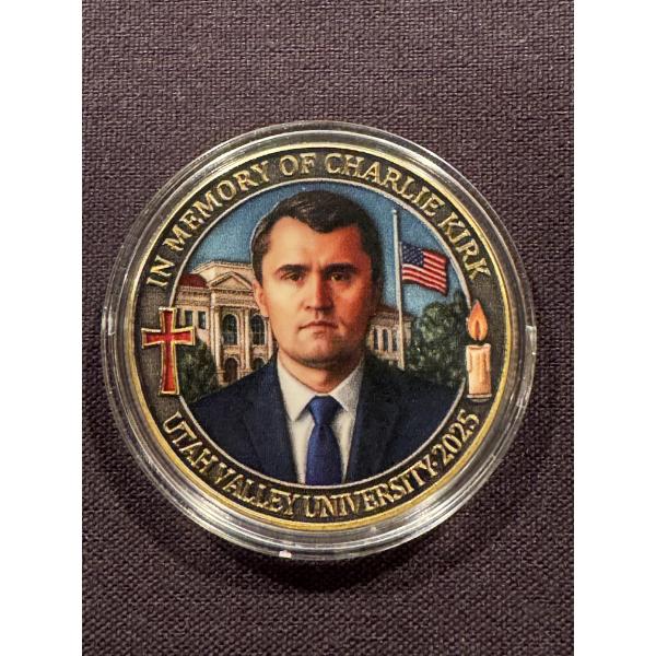 Limited Edition JUSTICE FOR CHARLIE KIRK Challenge Coin - Mint Condition In Capsule