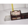 Image 6 : Lot of 3 Nice Trinket Boxes Including 2 Wooden with Latches and 1 Glass 