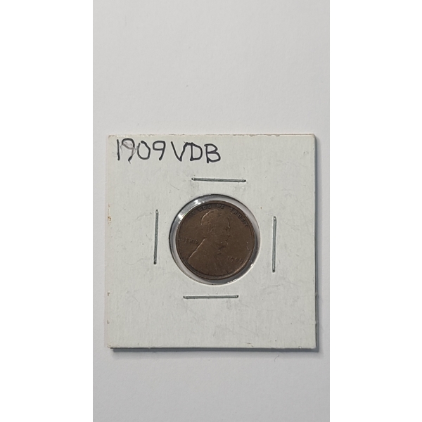 United States 1909 VDB Lincoln Wheat Cent 