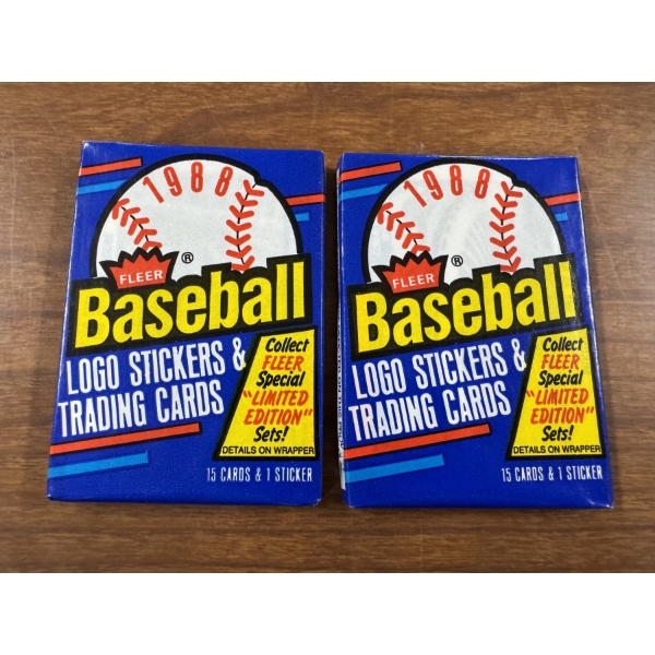 2 - 1988 Fleer Baseball Wax Packs - Sealed & Mint Condition - Lots Of Rookies Possible In Packs

Top