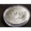 Image 3 : 1 Oz .999 Fine Silver 2018 American Eagle Round in Capsule Protector
