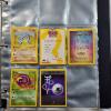 Image 1 : Black Binder W/ Two 1ST Edition Vintage Pokemon Trading Cards & Like New Empty Binder Pages  