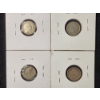 Image 8 : Four Assorted Canadian Sterling Silver 5 Cent Coins - 1880, 1896, 1901 & 1902 - ASW: 0.0346oz Each
