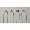 Image 2 : (4) Sterling Silver Necklaces With Various Lengths - Total Weight: 10.1g