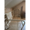 Image 1 : White Metal Twin Bed - As Shown