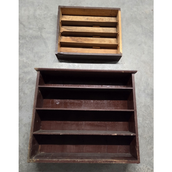 Two Hand Made Solid Wood Shelves 24''x20'' And 38''x27'' -No Shipping Avaliable