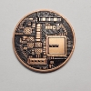 Image 2 : Colorized Bitcoin Design 1 AVDP oz .999 Fine Copper Round