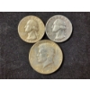 Image 2 : Three Assorted 90% Silver United States Coins Ft. Two Quarters & A Kennedy Half Dollar - $1.00 F.V.