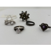 Image 1 : Gorgeous Sterling Silver Rings - Various Sizes - 5.5 (2), 6 (2), 7, 8.5 - 28.2 Grams