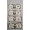 Image 1 : (4) Assorted Series United States $5 Silver Certificates - Face Value: $20.00