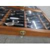 Image 2 : Two Excellent Condition Glass & Wood Display Cases And Vintage Spoon Collection -No Shipping 