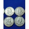 Image 3 : x10 Assorted Years 90% Silver Franklin Half Dollars FV: $5.00