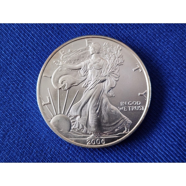 2006 Silver American Eagle $1 Coin - 1 oz .999 Fine Silver
