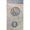 Image 6 : Silver 1944 Mercury Dime & 1944 Walking Liberty Half Dollar In Display & Tribute 1927D Double Eagle 