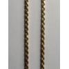 Image 7 : Beautiful 14K Yellow Gold Twisted Rope 24" Necklace - Weight: 14.7g