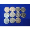 Image 1 : Silver Dollars: 10 Eisenhower Clad Dollars (1971, 9172, 1974) & 1921-S Morgan Silver Dollar FV: $11