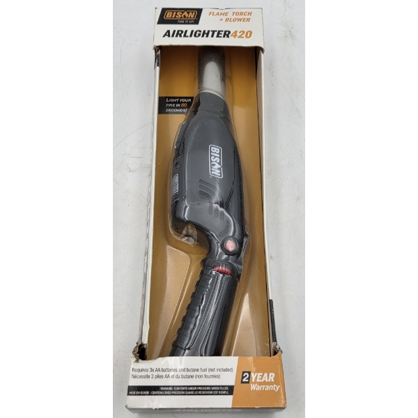 New In Package- Bison Flame Torch & Blower Air Lighter 420 Fire Starter 