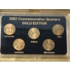 Image 2 : 2000, 2001, & 2002 United States 24K Gold Layered 50 States Commemorative Quarters