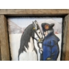 Image 2 : Vintage 3-Dimensional Historical Figure and Horse Wood Art Piece 20x30.5"