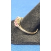 Image 2 : 14K Gold 5 Pink Tourmaline Stone Ring - Size 10 - Weight: 2.6g