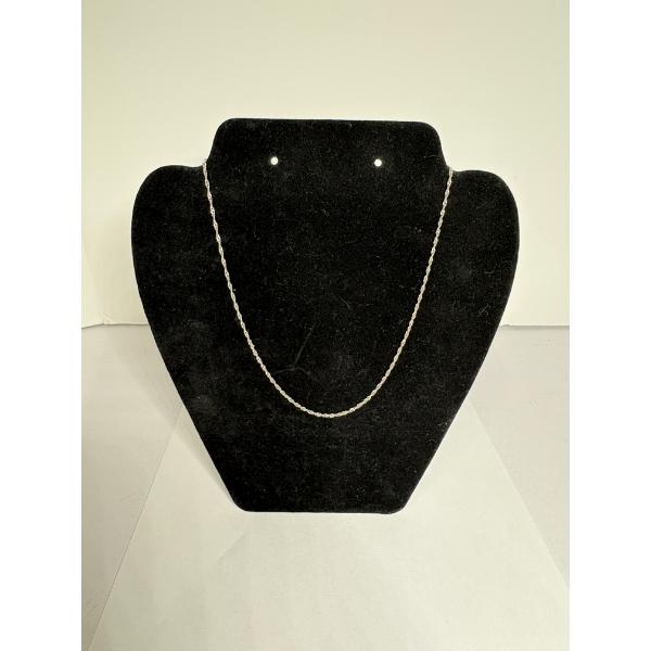 14K Twisted Chain Necklace - 2.0 Grams - 16 inches