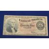 Image 1 : 1863 25 Cents Fractional Currency Note Fourth Issue FR#1302 Allison/Spinner - MISCUT ERROR!