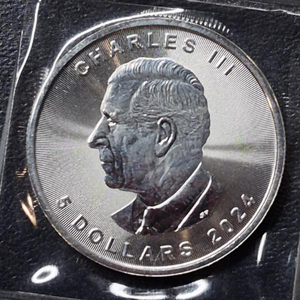 2024 Canada 1 Oz Silver .999 Maple Leaf Uncirculated