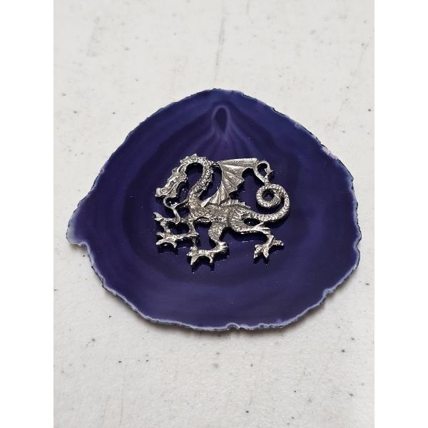 Agate Slab with Dragon