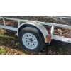Image 3 : Excellent 10 ft x 6 ft Landscape / Equipment Trailer w Tool Trunk & Drop Down Loading Ramp 