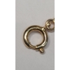 Image 3 : 14K Gold With Diamonds Necklace (Broken) - Weight: 1.3g