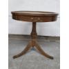 Image 1 : Beautiful 26''x26'' Round Wood Vintage Table With Drawer