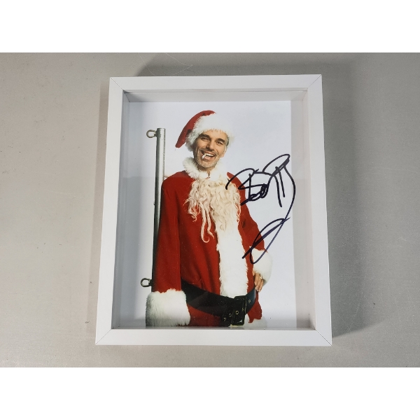 Billy Bob Thorton Signed "Bad Santa" Photo in Frame 9x11in