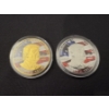 2 - Donald J. Trump 2024 Gold & Silver Campaign Challenge Coins In Holders - Mint Condition