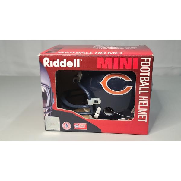 Signed Gale Sayers Chicago Bears HOF '77 Riddell Mini Football Helmet In Box