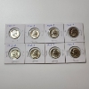 Image 1 : 8 Assorted Years United States 90% Silver Washington Quarters - Face Value: $2.00