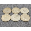 Image 2 : Six Assorted 40% Silver Kennedy Half Dollars ~ $3.00 Face Value