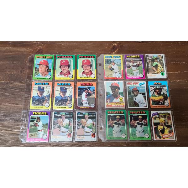 Assorted Topps 1970's Baseball Trading Cards 