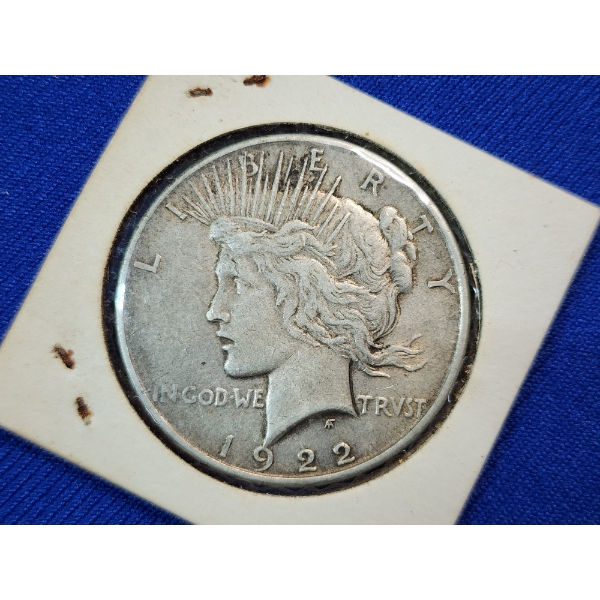 1922 Silver Peace Dollar - 90% Silver U.S. Dollar 