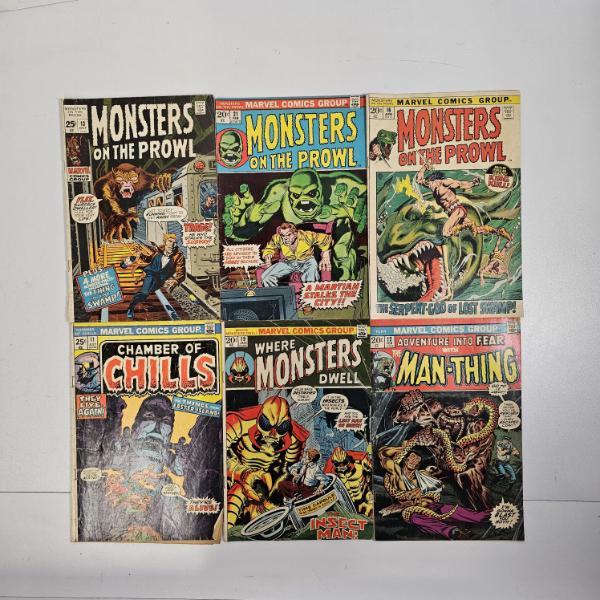 Bronze Age Marvel Horror Comic Book Lot