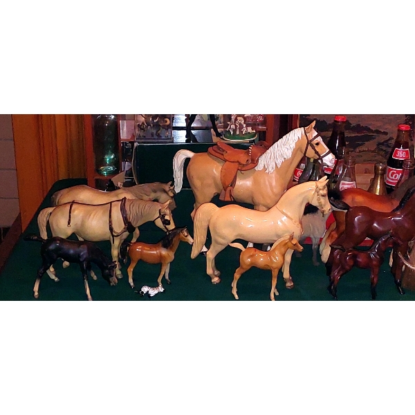 Large Lot (last Minute Discovery ) Collectible All Sizes Horse Lovers Lot IN Very Big Tub