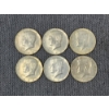 Image 1 : Six Assorted 40% Silver Kennedy Half Dollars ~ $3.00 Face Value