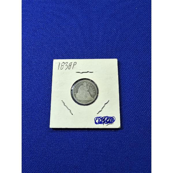1838- P Seated Liberty Half Dime