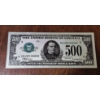 Image 1 : .999 SILVER FOIL U.S. $500 NOTE - IN PROTECTIVE SLEEVE