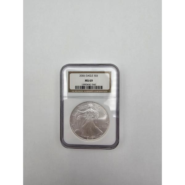 NGC MS 69 2006 American Eagle - 1oz Silver