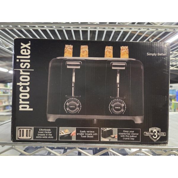 Brand New In Box! Proctor Silex 4 Slice Toaster 