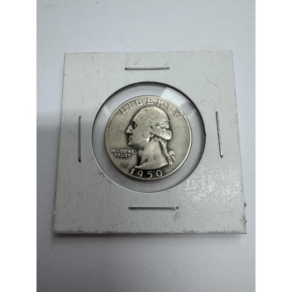 1950-S United States Silver Washington Quarter - Mint Condition!